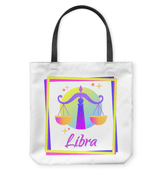 Libra Basketweave Tote Bag | Zodiac Series 3 - Beyond T-shirts